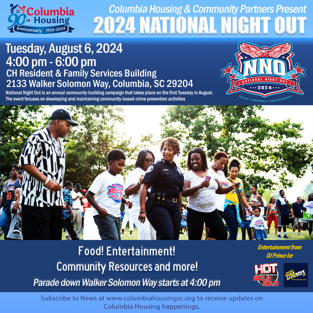 National Night Out, Tuesday, August 6, 2024