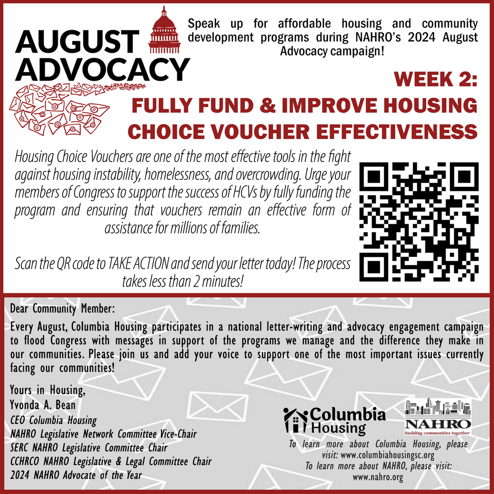 August Advocacy - Fully fund HCV