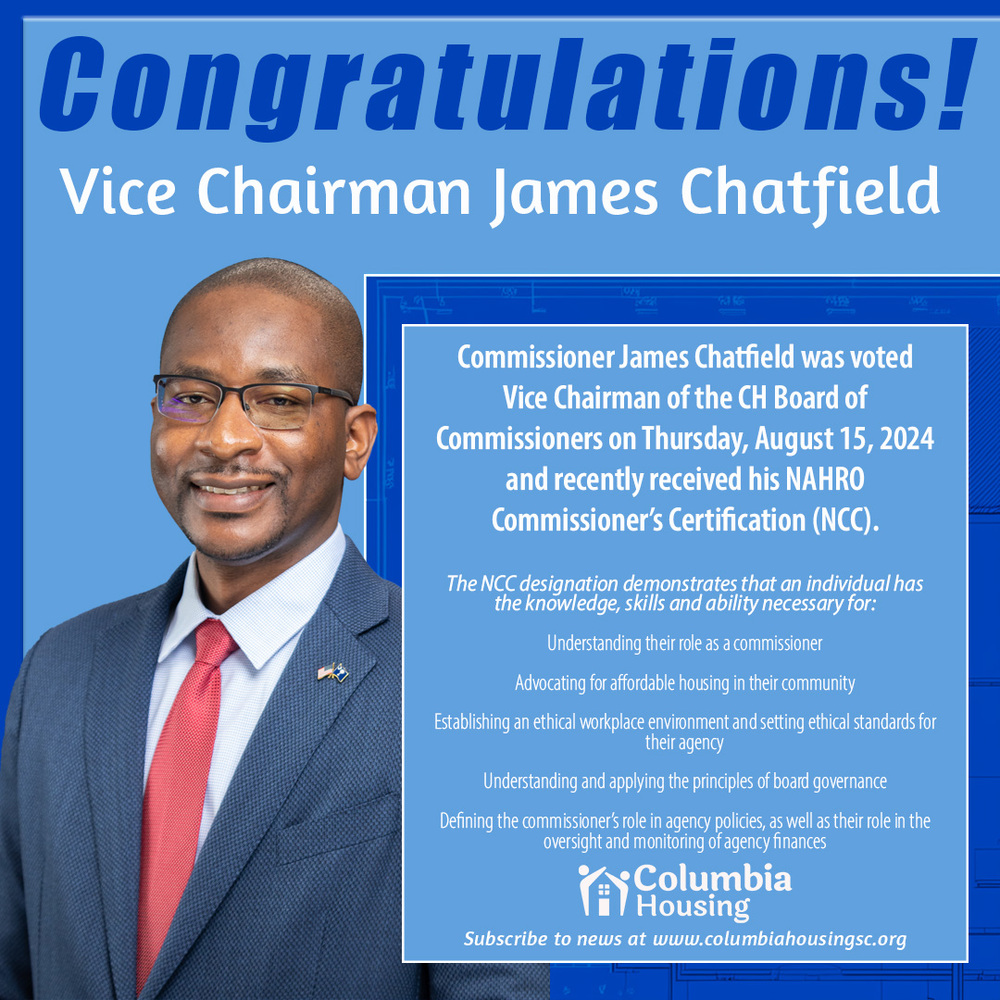 James Chatfield recently elected Vice Chair of CH Board